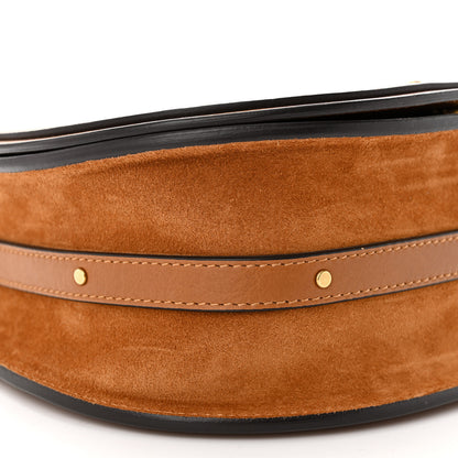 Chloe Calfskin Suede Medium Nile Bracelet Bag Caramel 9 of 12