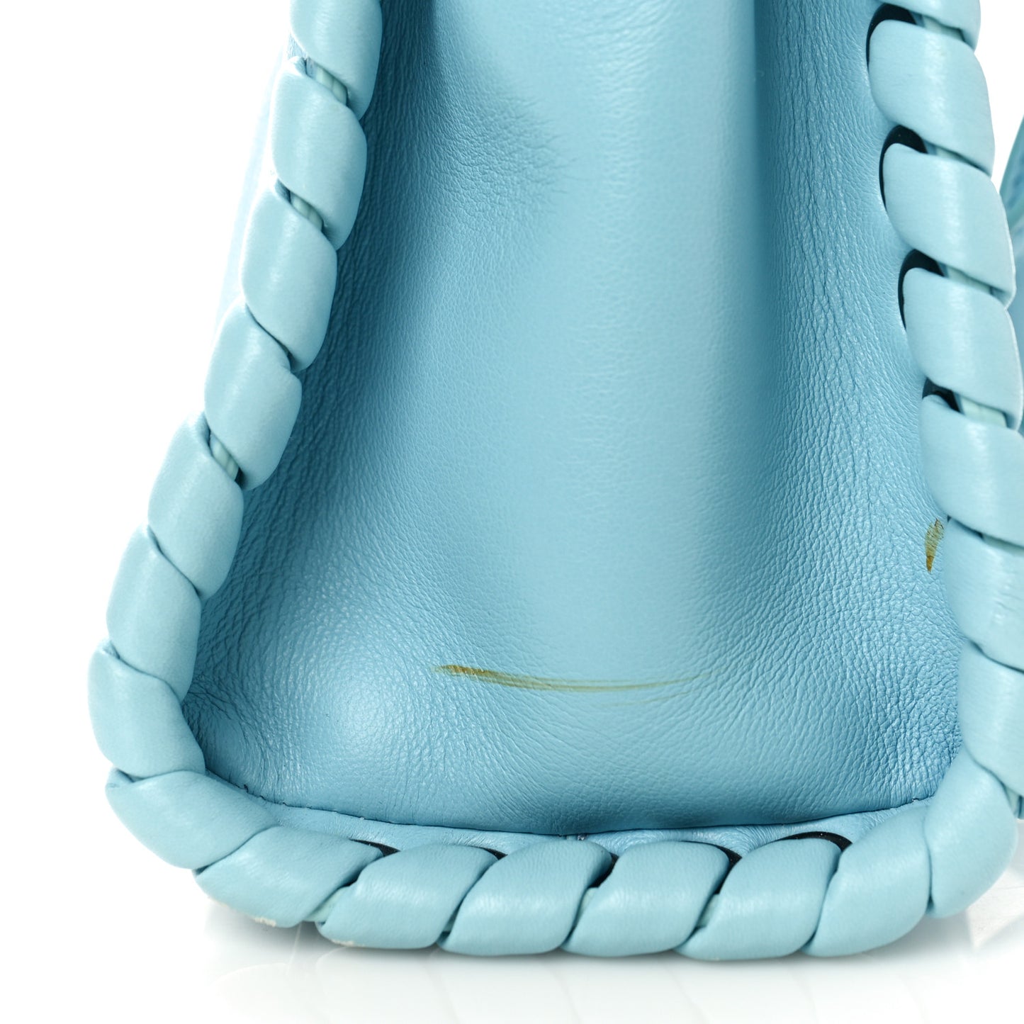 Nappa Lace Up Mini Peekaboo Iconic Satchel Turchese