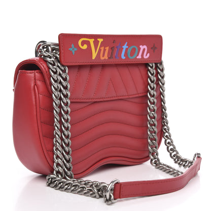 Louis Vuitton Calfskin Love Lock New Wave Chain MM Scarlet 3 of 11