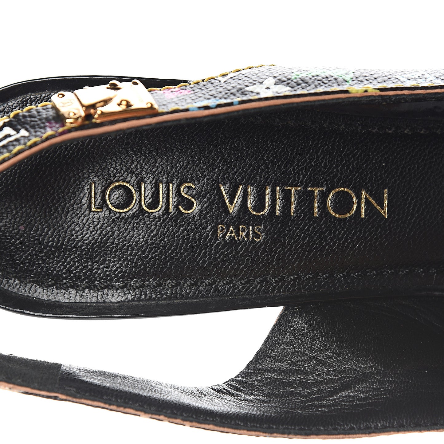 Multicolor Slingback Pumps 39 Black