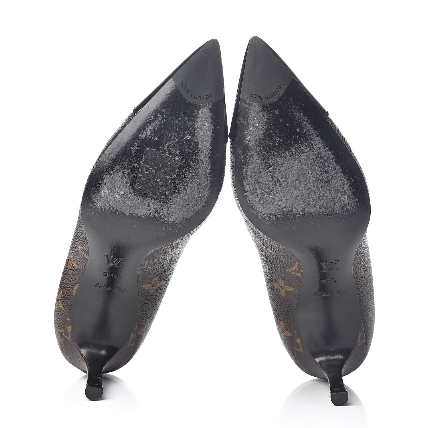 Louis Vuitton Monogram Cherie Pumps 38.5 Black 7 of 7