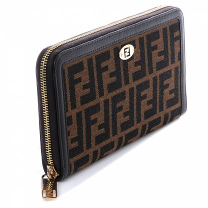 Fendi Zucca Zip Around Wallet Tobacco 4 of 8