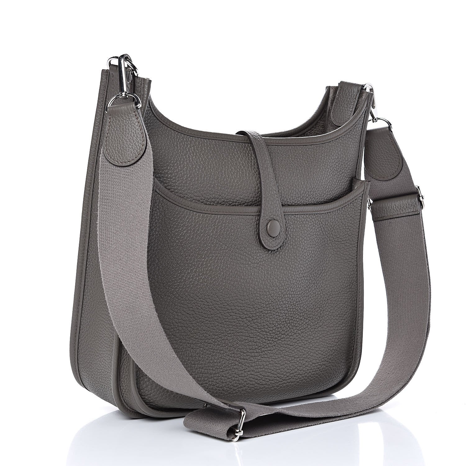 Hermes Taurillon Clemence Evelyne III PM Etain 3 of 11