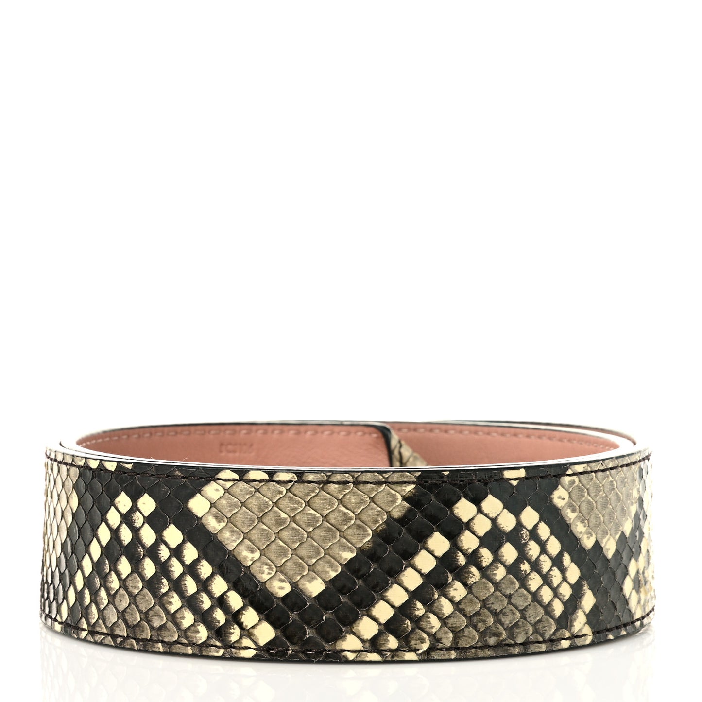 Snakeskin Bandouliere Shoulder Strap Natural