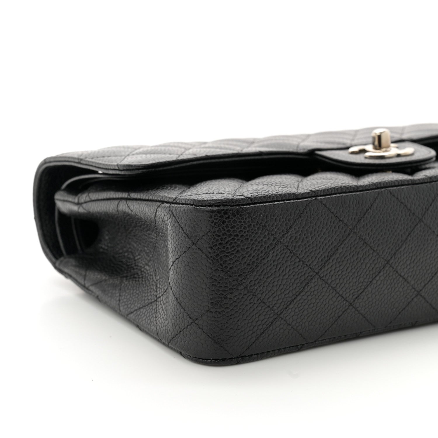 Chanel Caviar Quilted Medium Double Flap Black 9 of 12