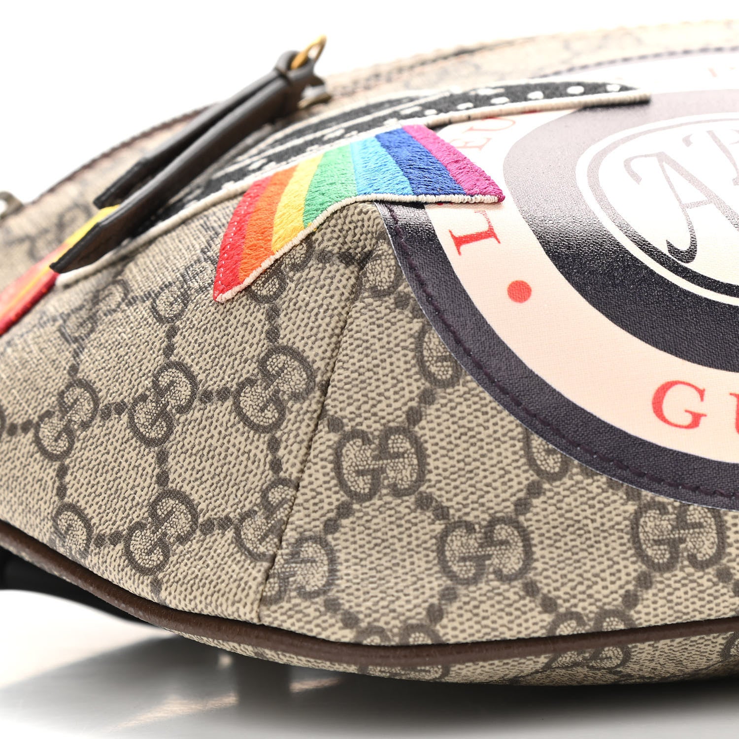 Gucci GG Supreme Monogram Courrier Belt Bag Beige New Acero 9 of 12