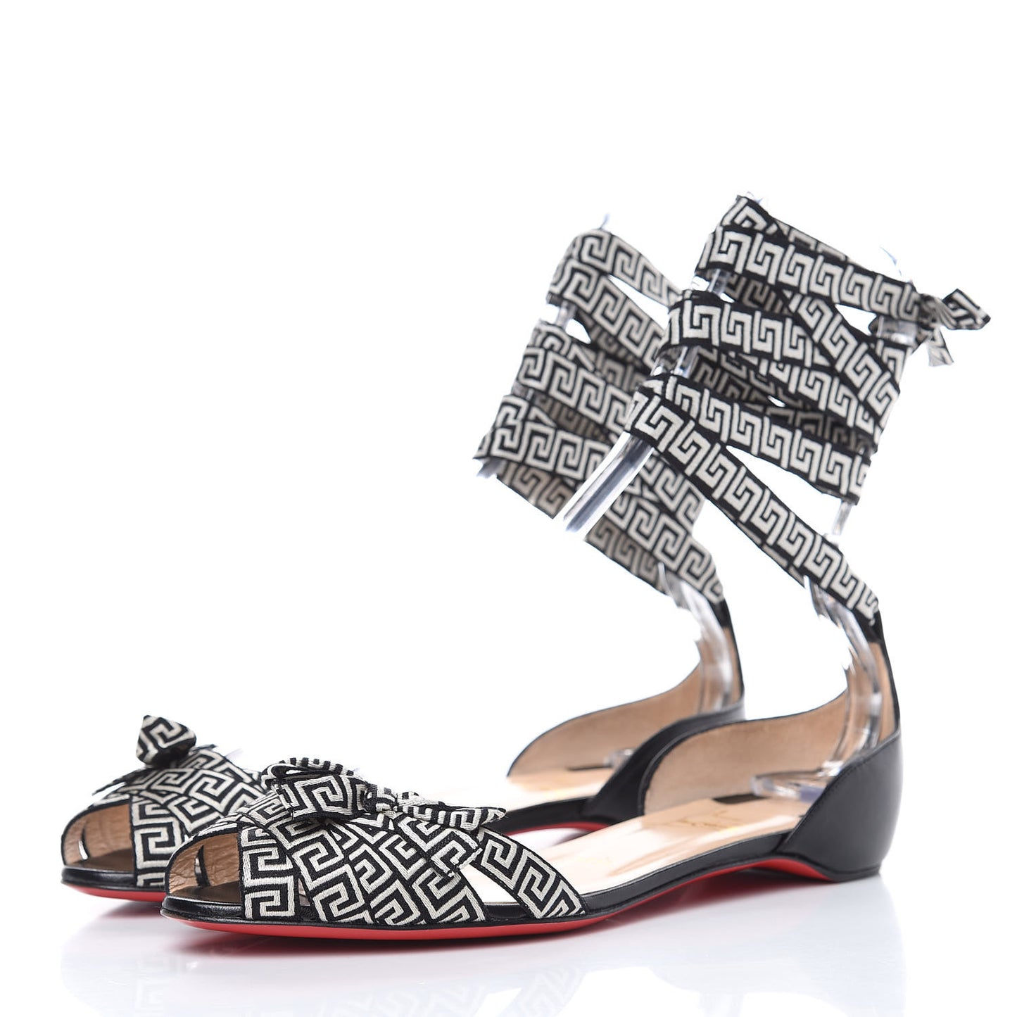 Grosgrain Shiny Nappa Christeriva Flats 38 Version Black