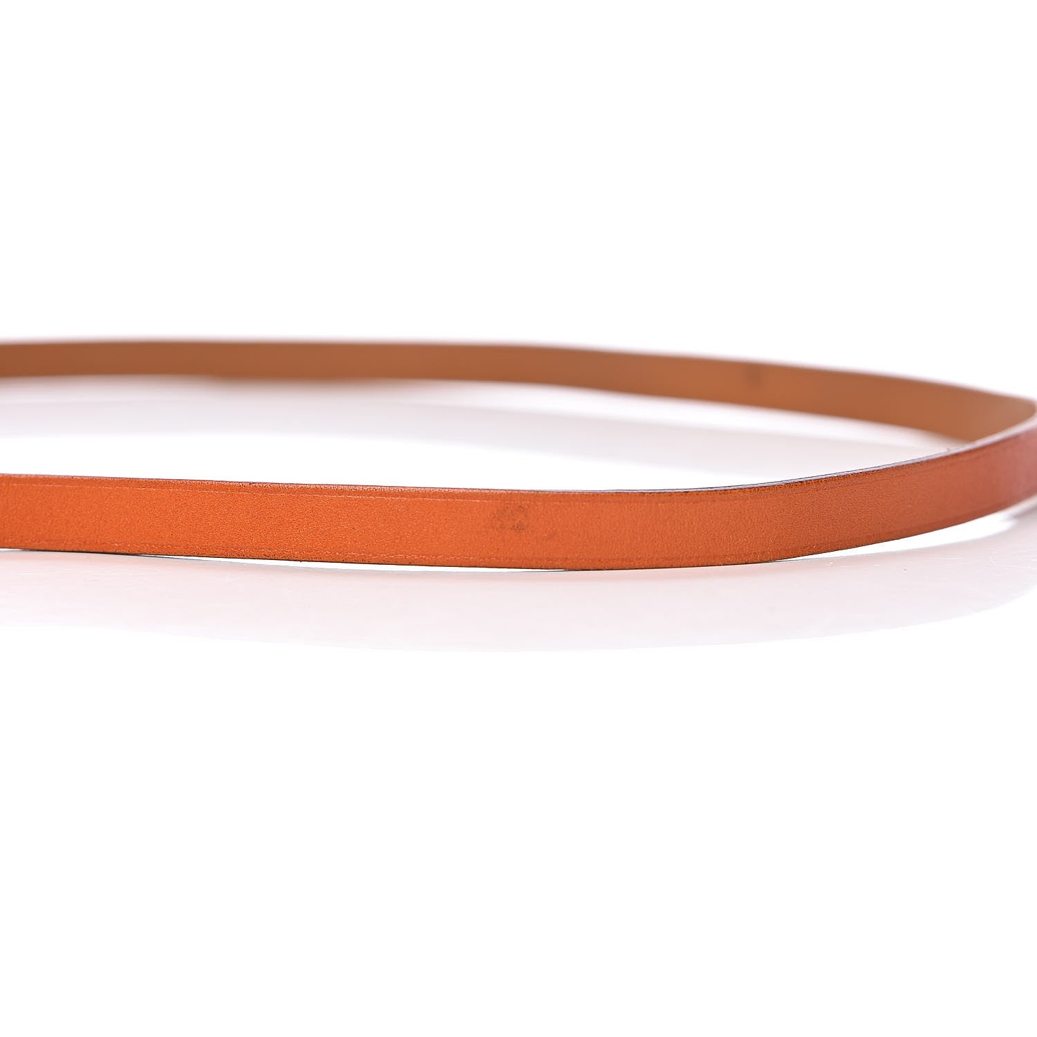 Hermes Tadelakt Hapi 3 MM Triple Tour Bracelet L Orange 8 of 8