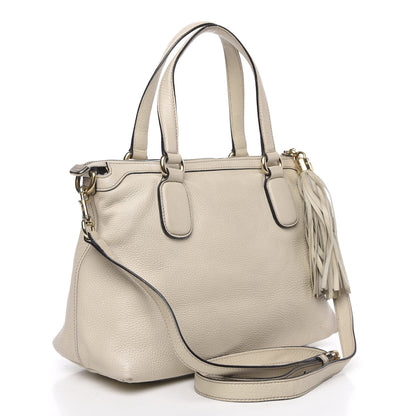 Gucci Cellarius Calfskin Small Soho Top Handle Satchel Off White 3 of 18