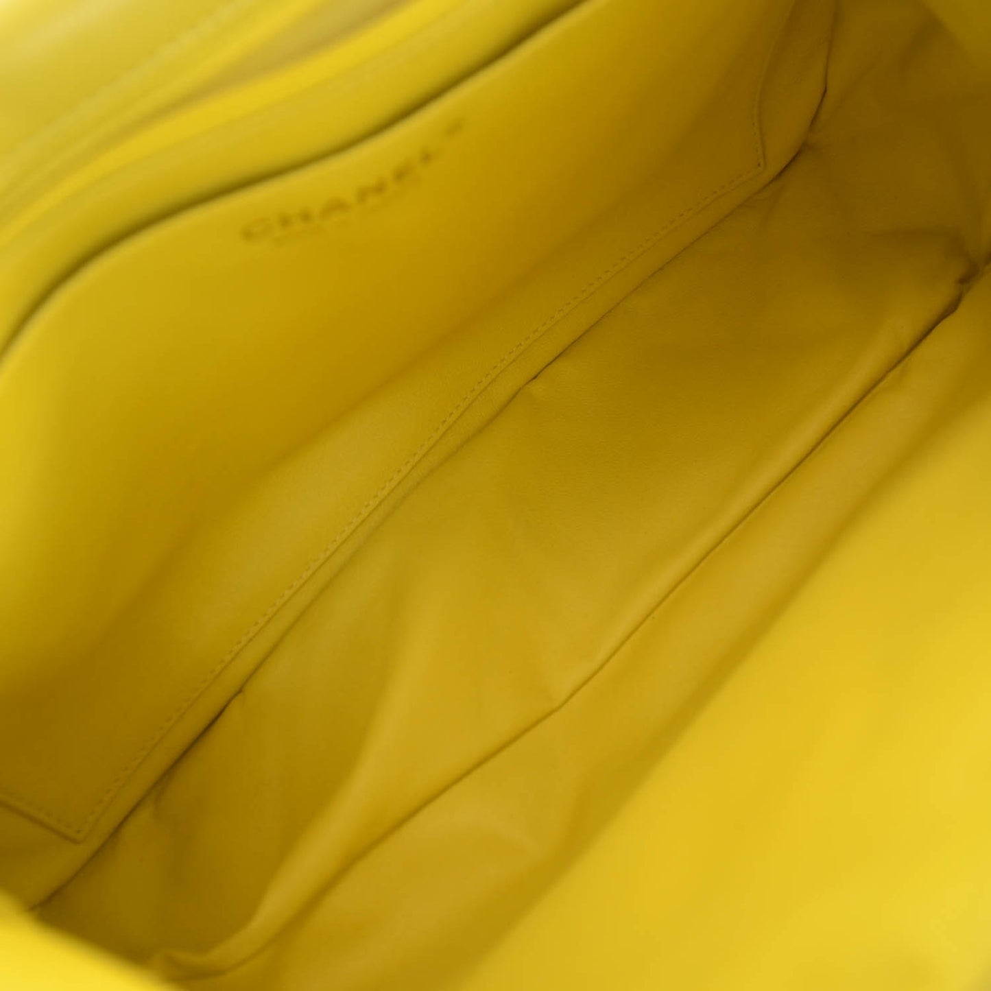 Lambskin Jumbo Single Flap Yellow