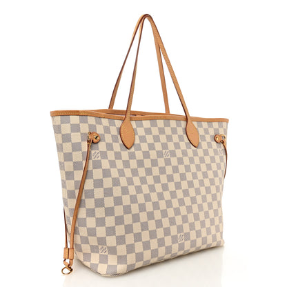 Louis Vuitton Damier Azur Neo Neverfull MM Rose Ballerine 4 of 11