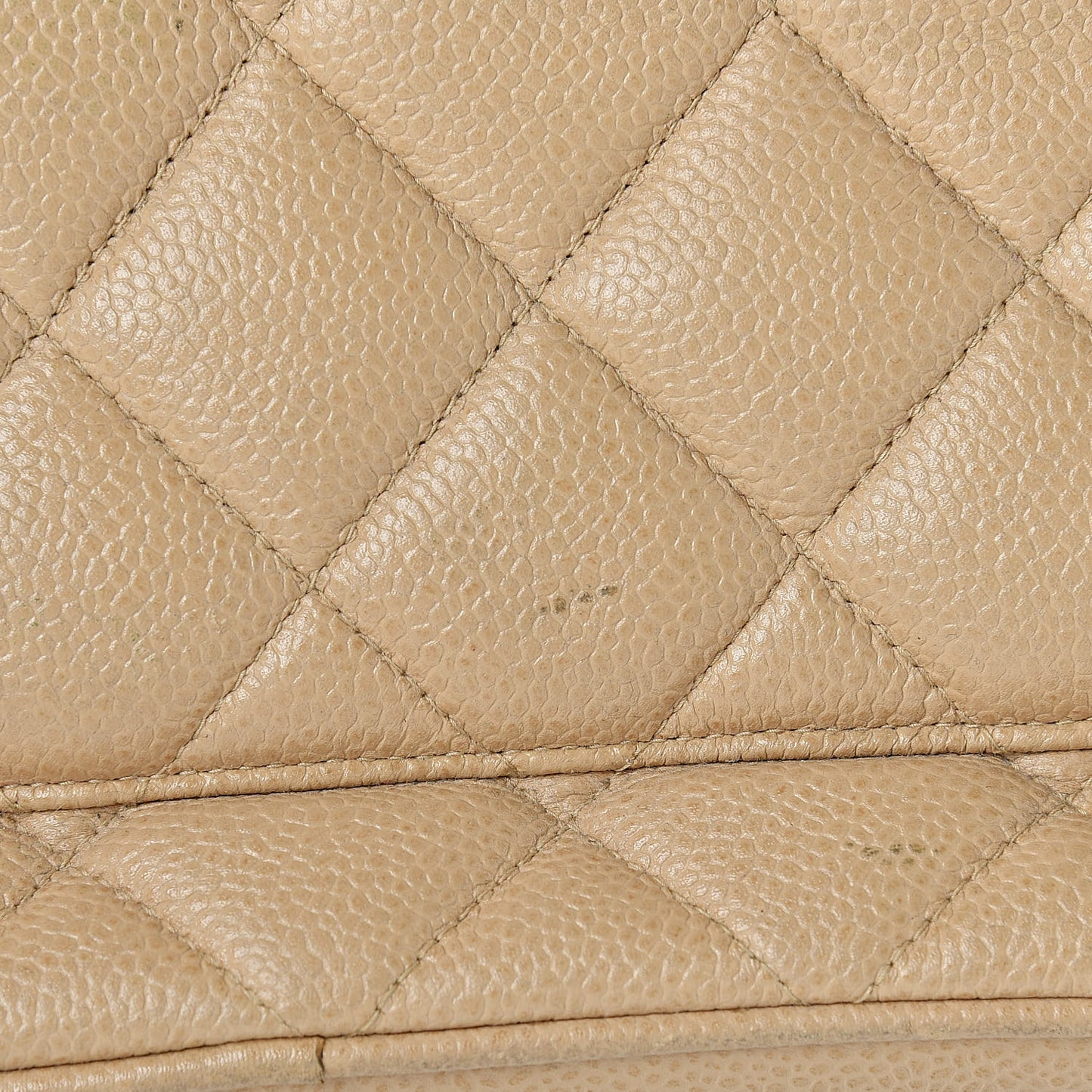 Caviar Quilted Medallion Tote Beige
