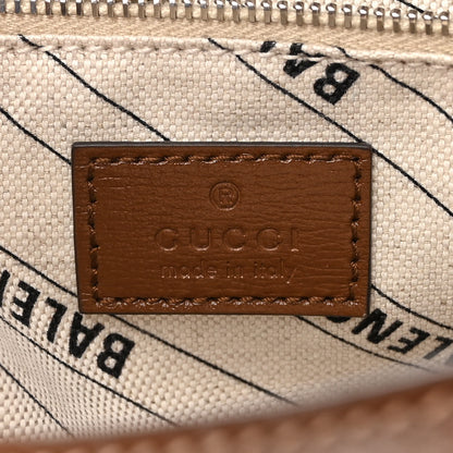 Balenciaga X GUCCI GG Monogram Azalea Calfskin Neo Classic Silver Hardware Medium City Beige Ebony Brown Sugar 6 of 14