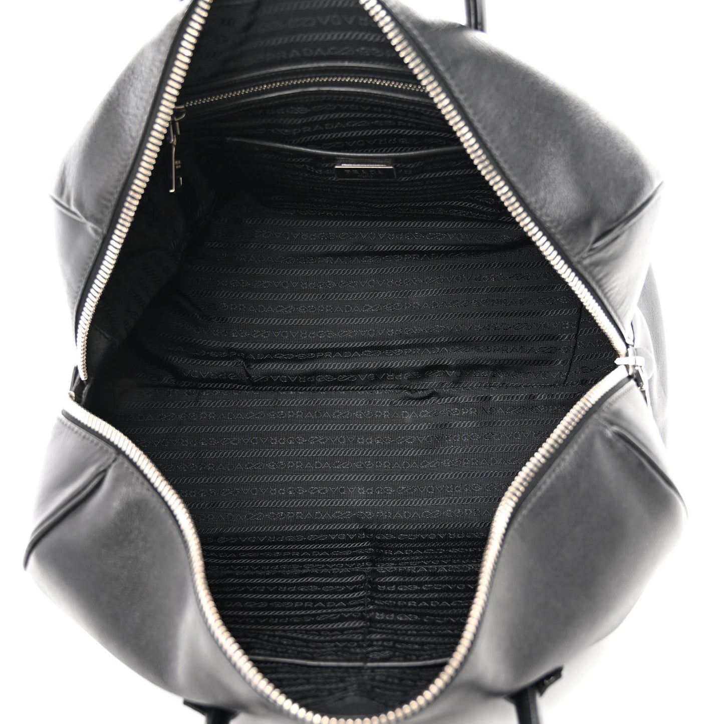 Soft Calfskin Duffle Travel Bag Black