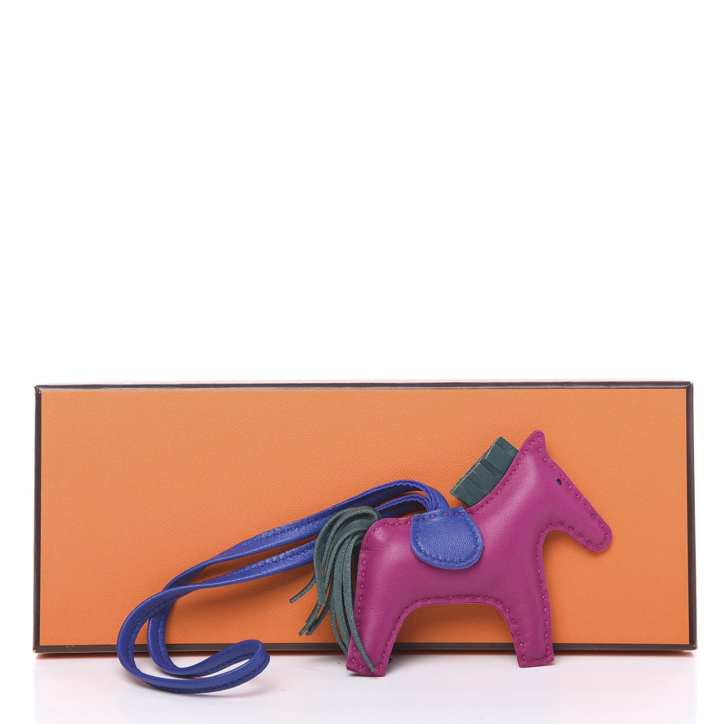 Milo Lambskin Grigri Rodeo Horse Bag Charm PM Rose Pourpre Bleu Electrique Malachite