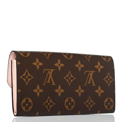 Louis Vuitton Monogram Emilie Wallet Rose Ballerine 2 of 5