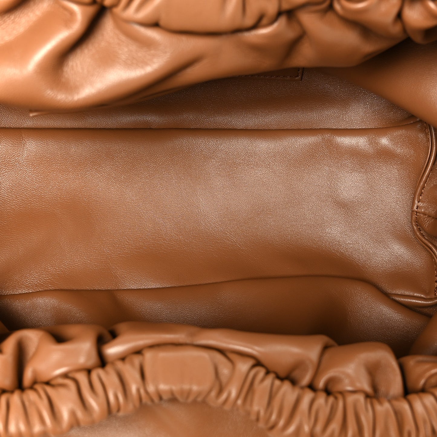 Lambskin Cloud Mini Clutch Caramel