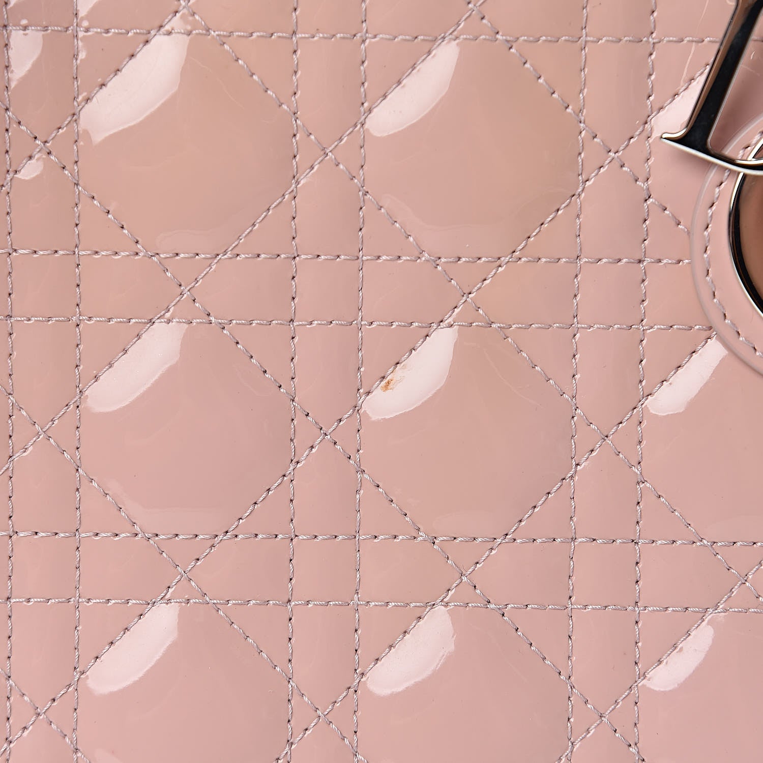 Christian Dior Patent Cannage Large Lady Dior Light Pink 9 of 18