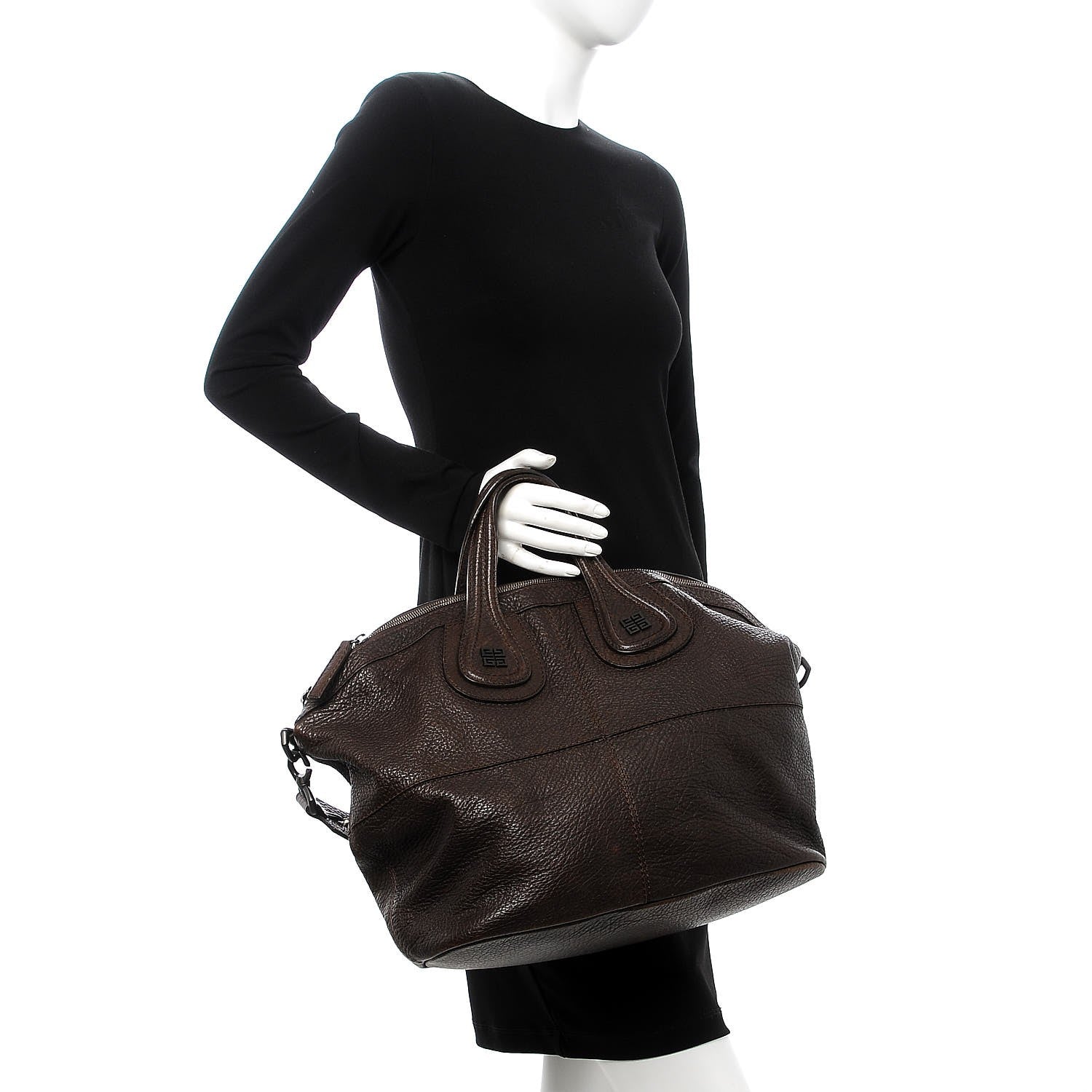 Givenchy Pebbled Calfskin Medium Corset Chain Nightingale Brown 3 of 13