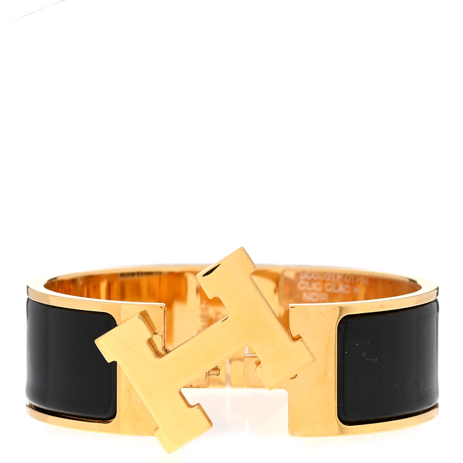 Hermes Enamel Wide Clic Clac H Bracelet PM Black 5 of 5