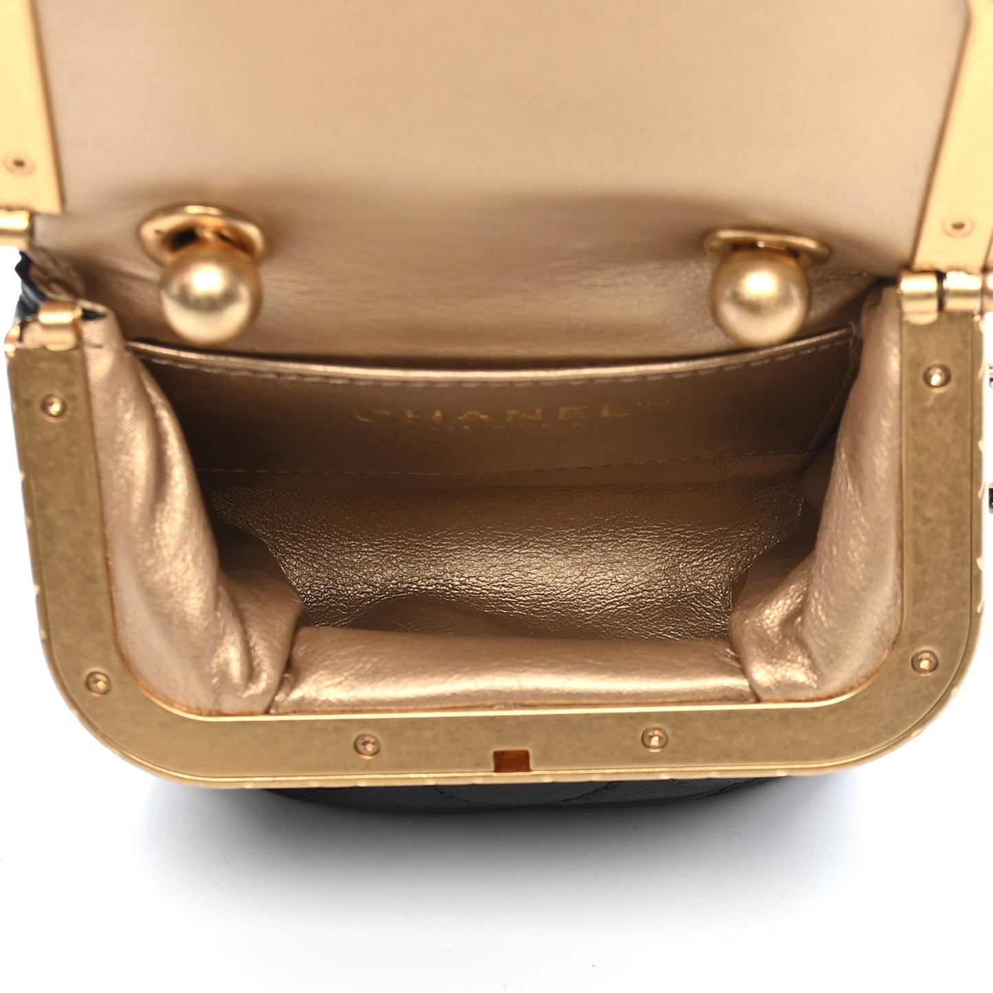 Lambskin Quilted Small My Crush Bag Black
