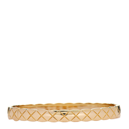 Chanel 18K Yellow Gold Coco Crush Bangle Bracelet M 3 of 4
