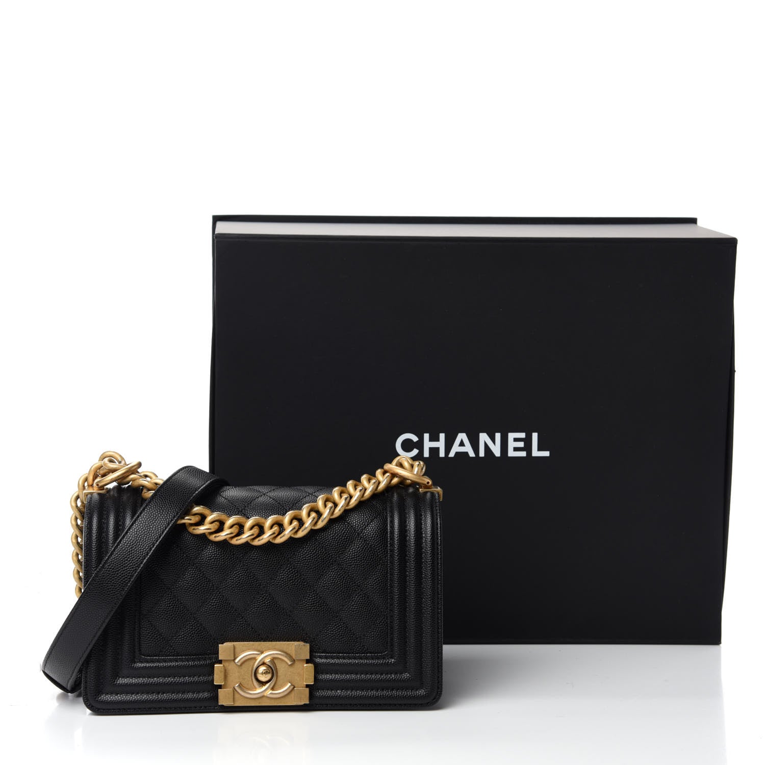 Chanel Caviar Quilted Small Boy Flap Black 12 of 12