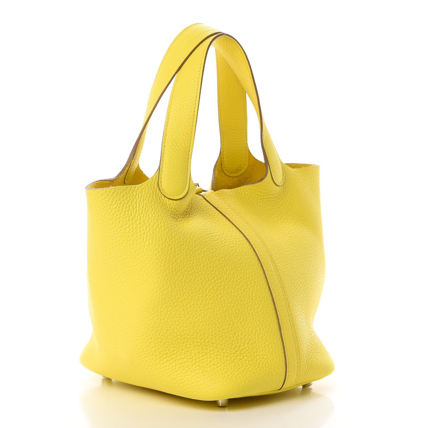 Hermes Taurillon Clemence Picotin Lock 18 PM Lime 3 of 11