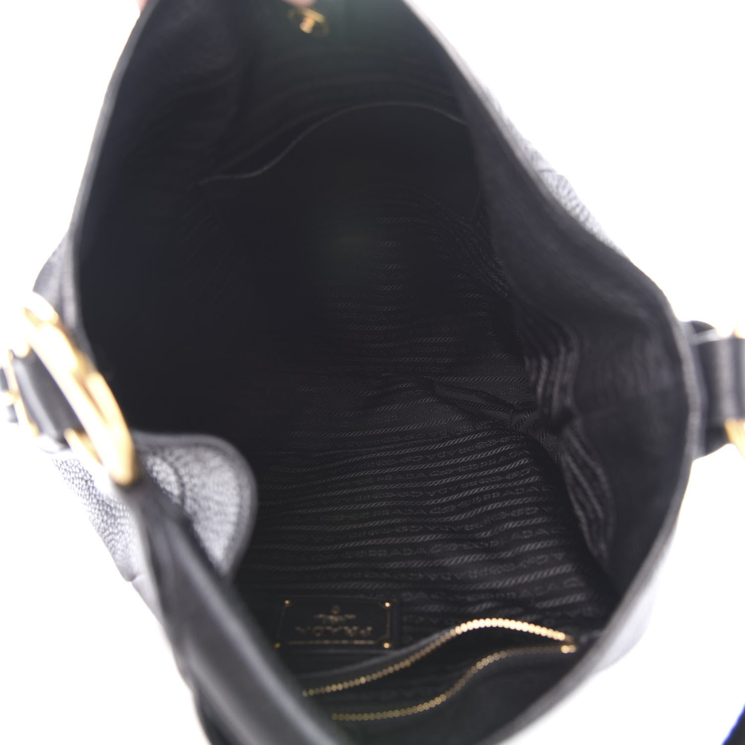 Prada Vitello Daino Hobo Black 5 of 10