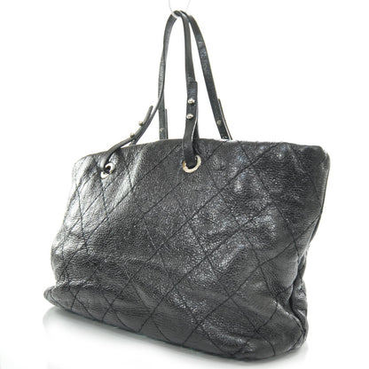 Chanel Glazed Calfskin On The Road Tote Black 3 of 8