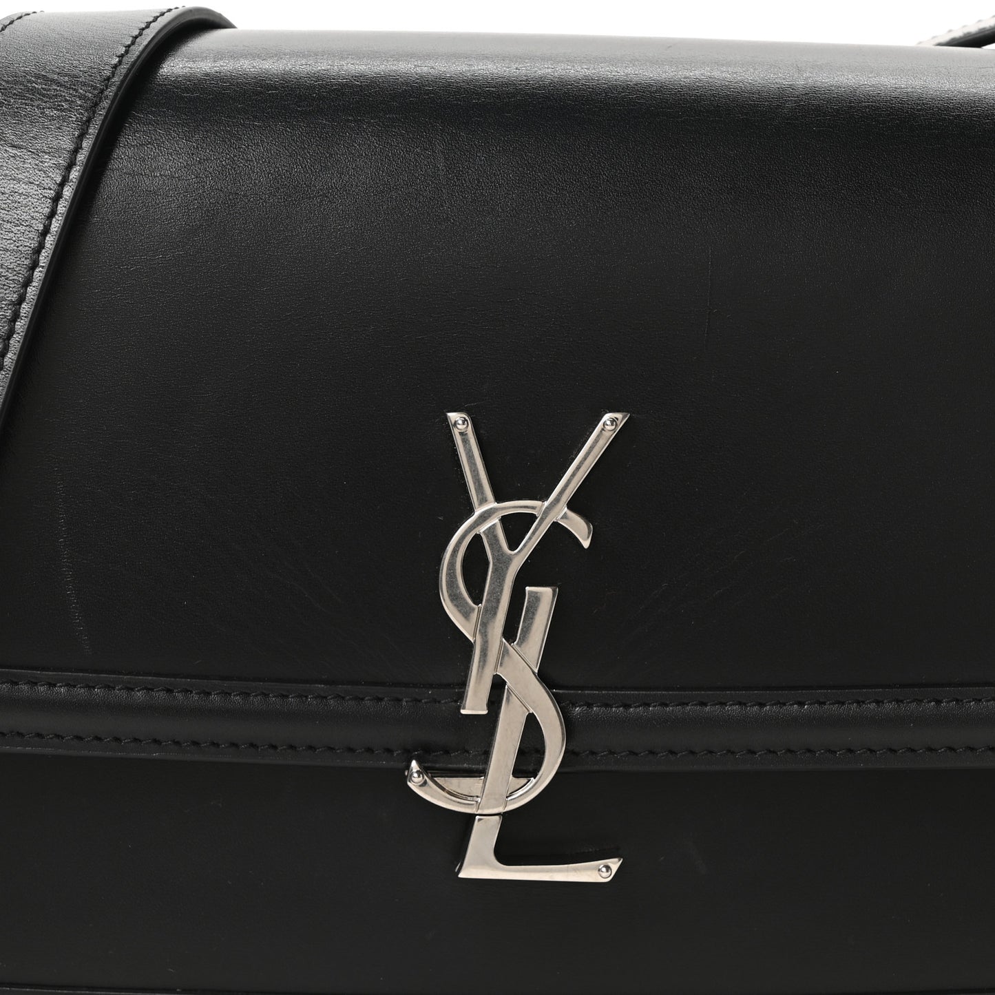 Box Calfskin Monogram Medium Solferino Satchel Black