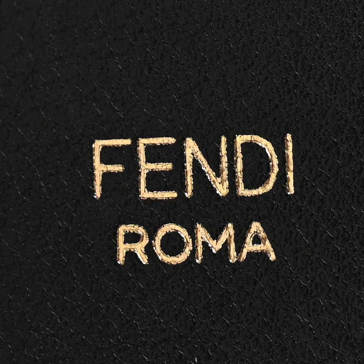Fendi Ribbon Vitello Century FF 1974 Embroidered Adjustable Strap You Marrone Black 4 of 6