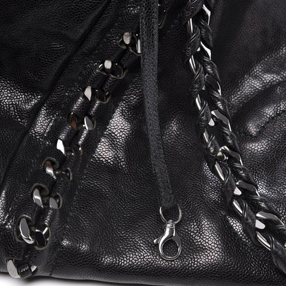 Chanel Glazed Caviar East West Modern Chain Tote Black 7 of 10