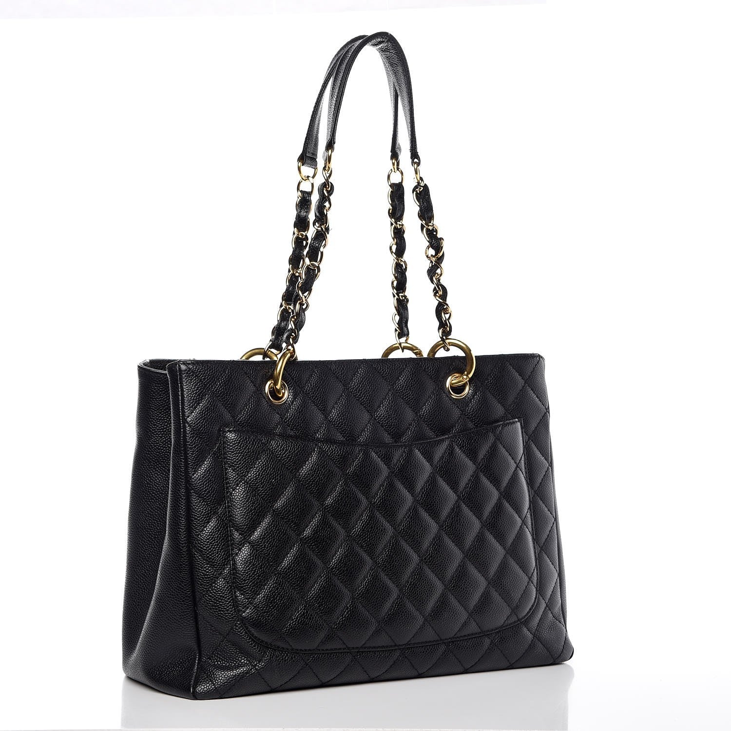 Chanel Caviar Quilted Grand Shopping Tote GST Black 3 of 13