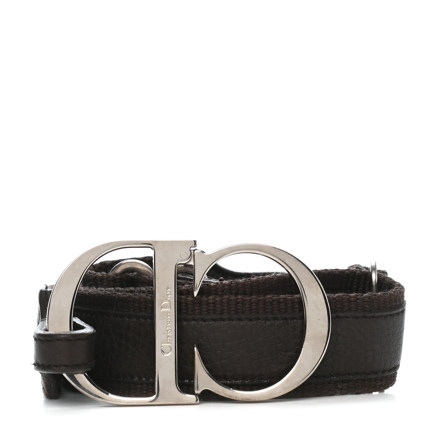 Christian Dior Canvas Adjustable Belt Brown 1 of 4