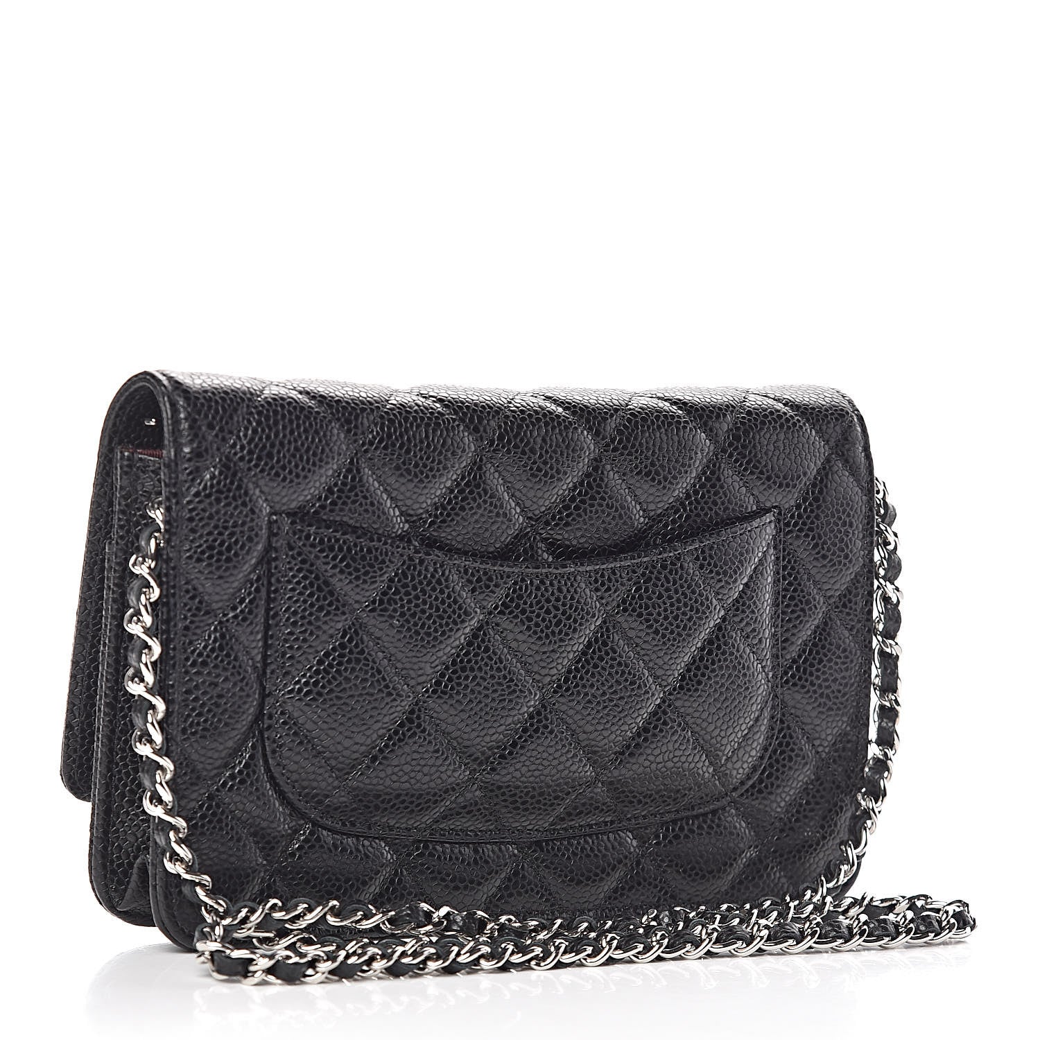 Chanel Caviar Quilted Wallet On Chain WOC Black 3 of 12