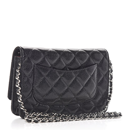 Chanel Caviar Quilted Wallet On Chain WOC Black 3 of 12