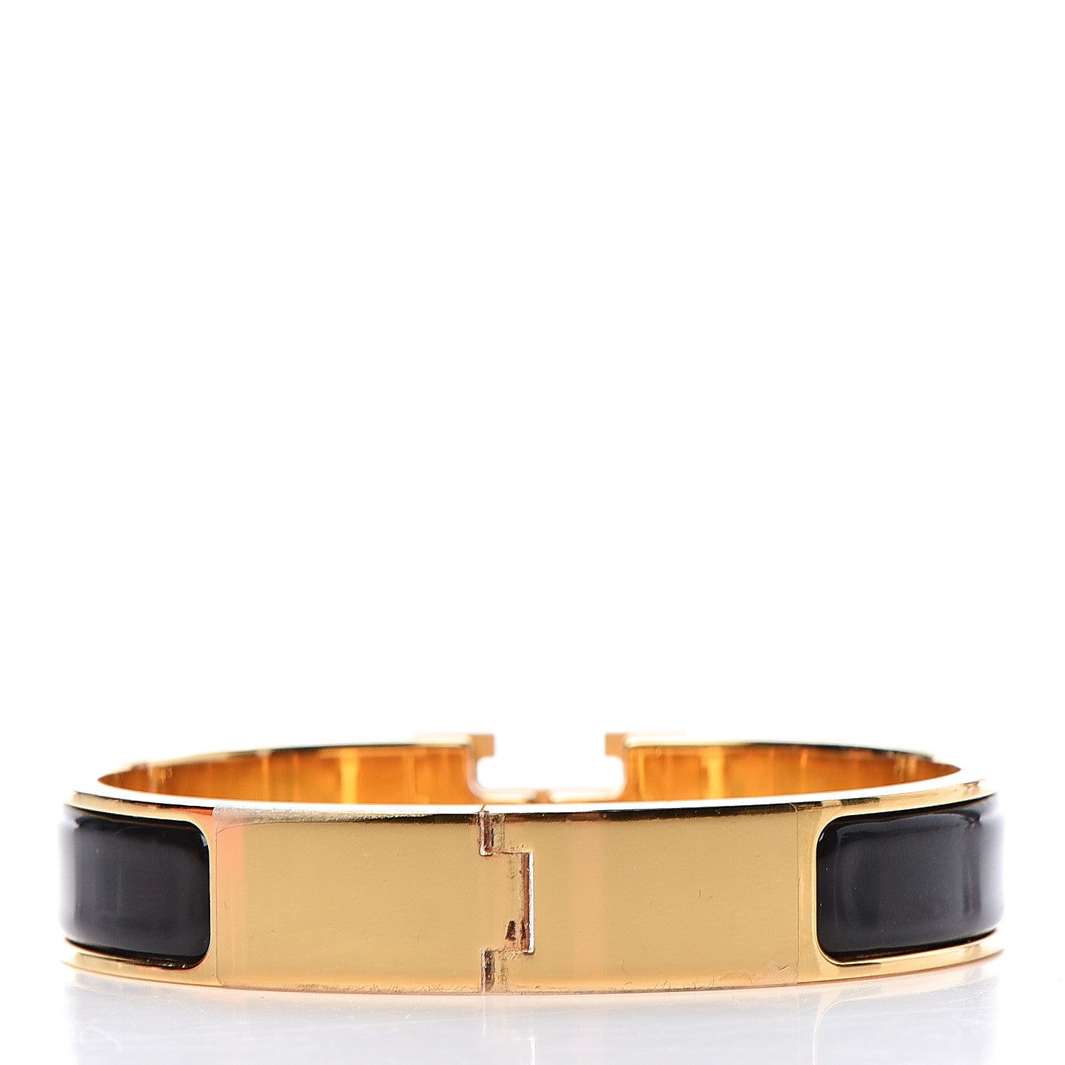 Hermes Enamel Narrow Clic Clac H Bracelet PM Black 3 of 5