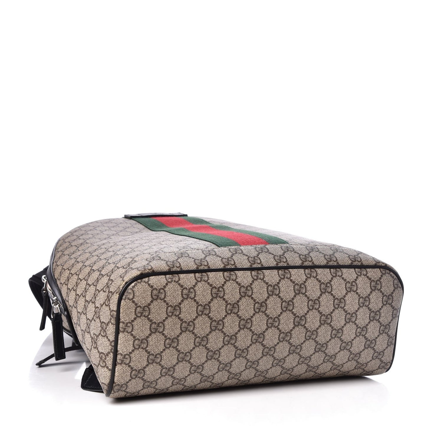 GG Supreme Monogram Web Dome Backpack Black