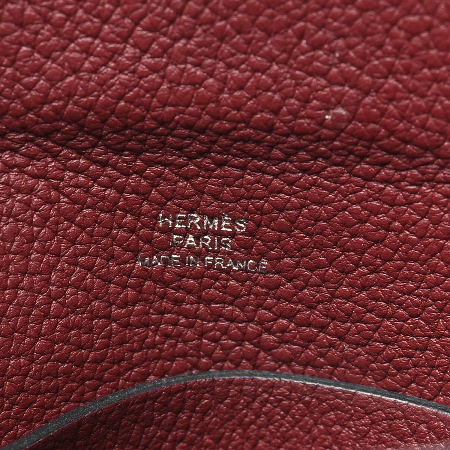 Hermes Togo Videpoches Rouge H 6 of 9