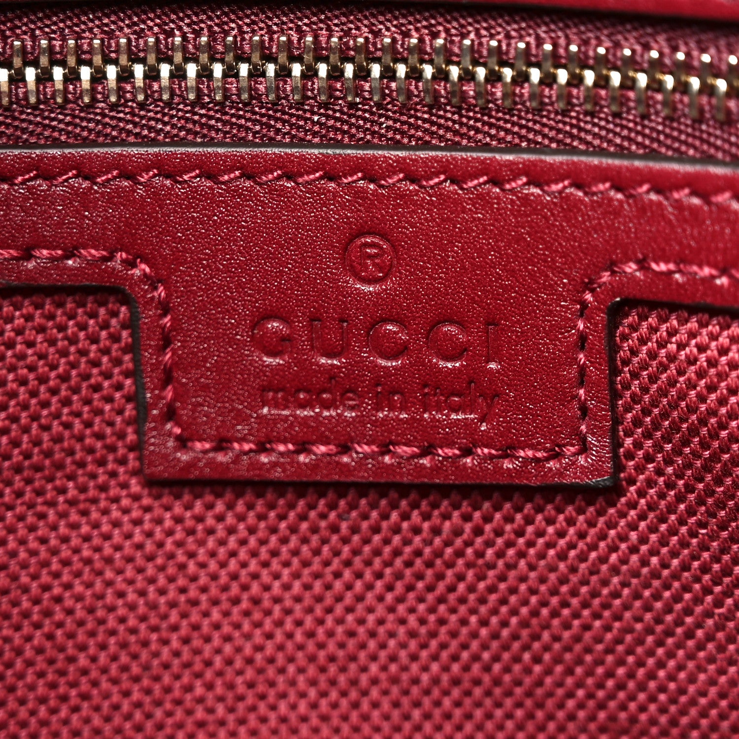 Gucci GG Calfskin Embossed Emblem Medium Shoulder Bag Rose Ancora 6 of 10