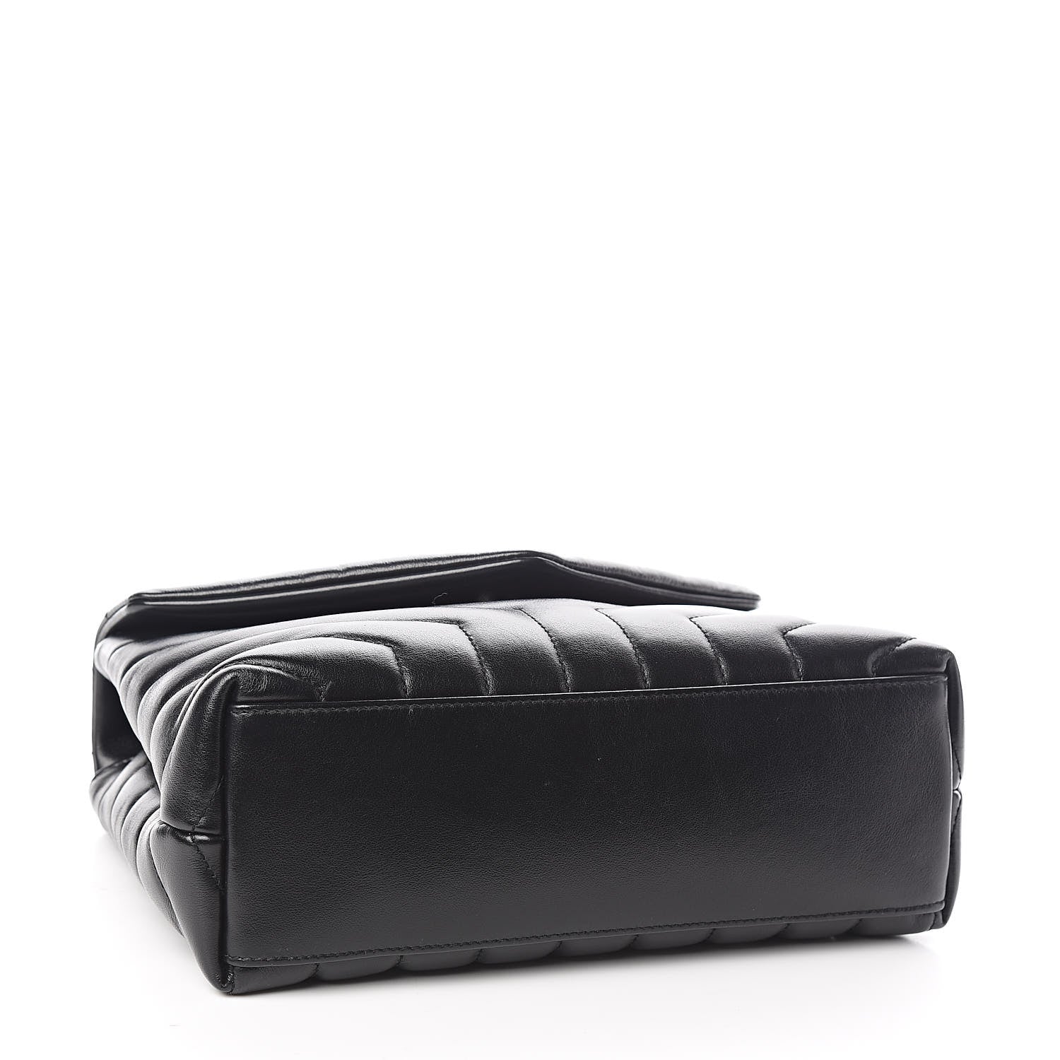Saint Laurent Calfskin Y Quilted Monogram Small Loulou Chain Satchel Black 4 of 10
