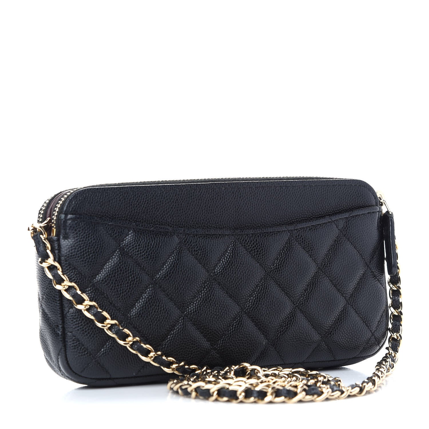 Chanel Caviar Quilted Small Clutch With Chain Black 3 of 11