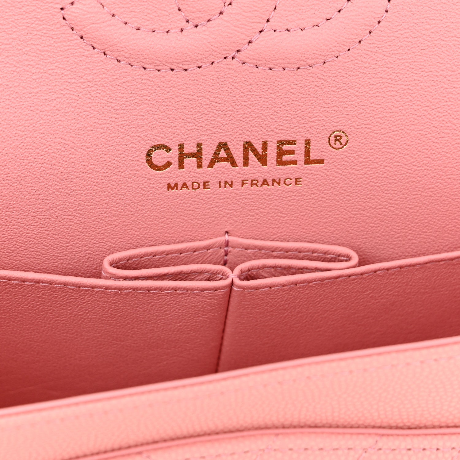 Chanel Caviar Chevron Quilted Small Double Flap Pink 6 of 10
