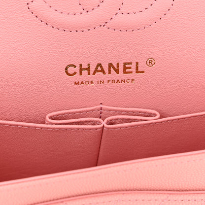 Chanel Caviar Chevron Quilted Small Double Flap Pink 6 of 10