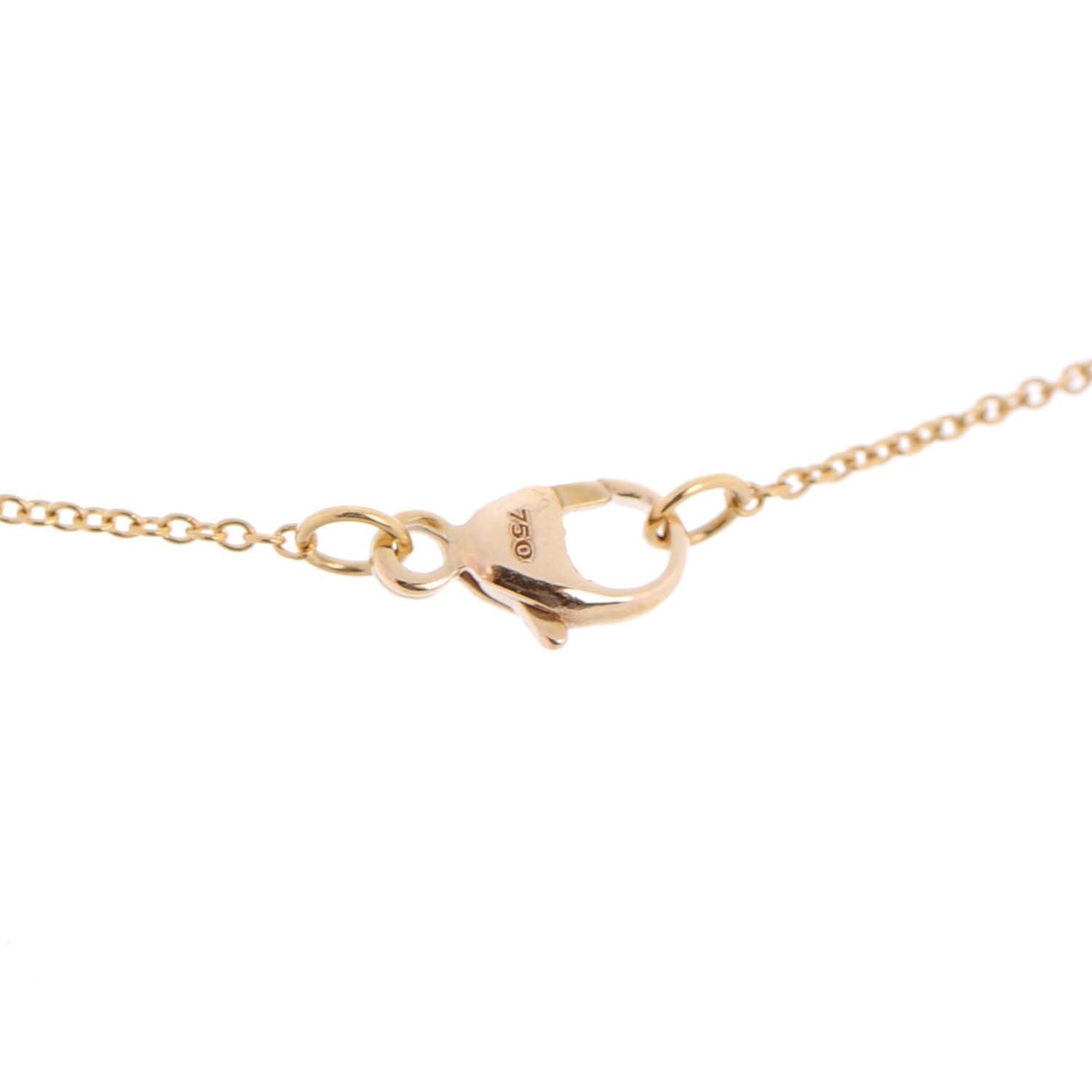 David Yurman 18K Yellow Gold Diamond Initial A Charm Necklace 5 of 6