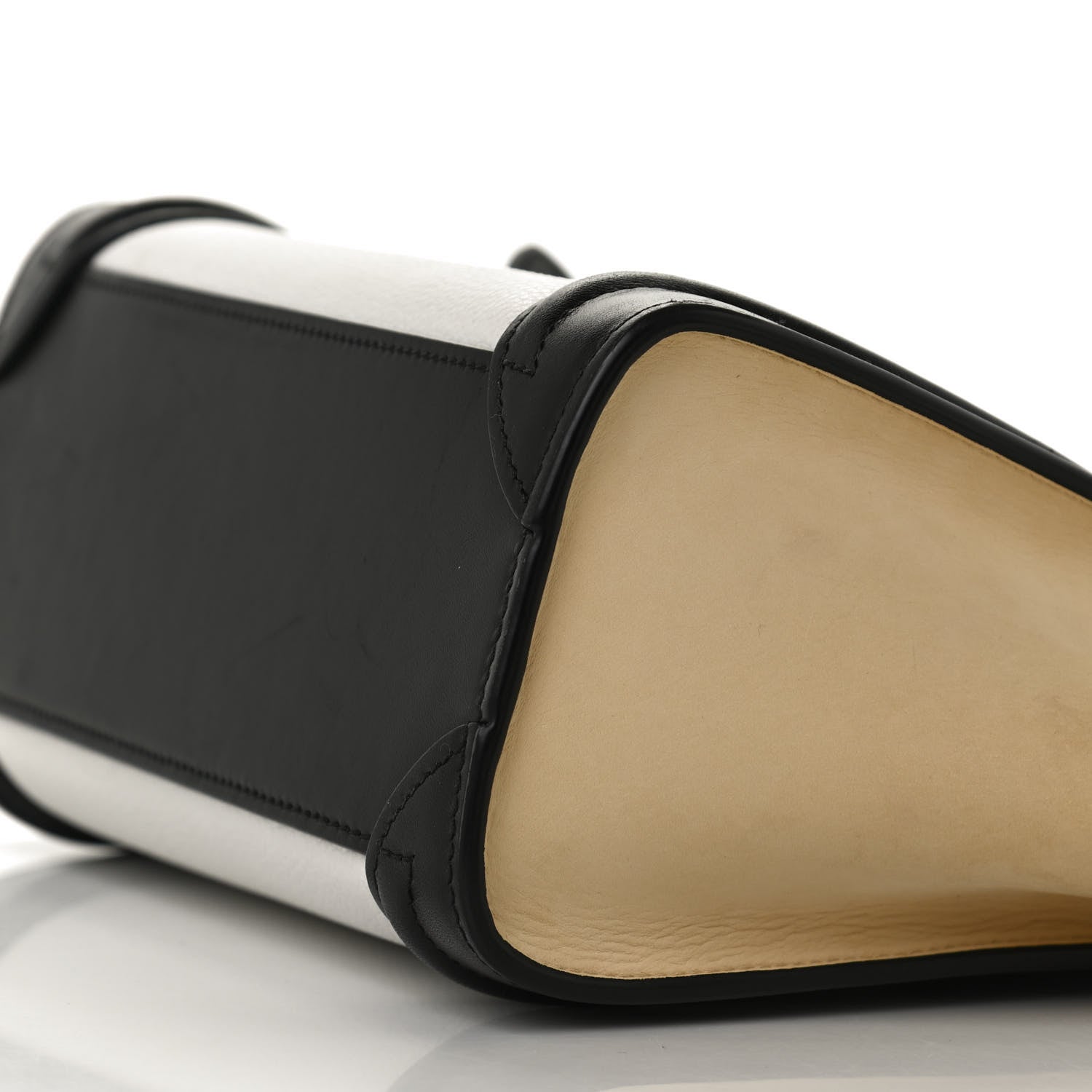 Celine Grained Baby Calfskin Nubuck Nano Tri-Color Luggage White 9 of 9