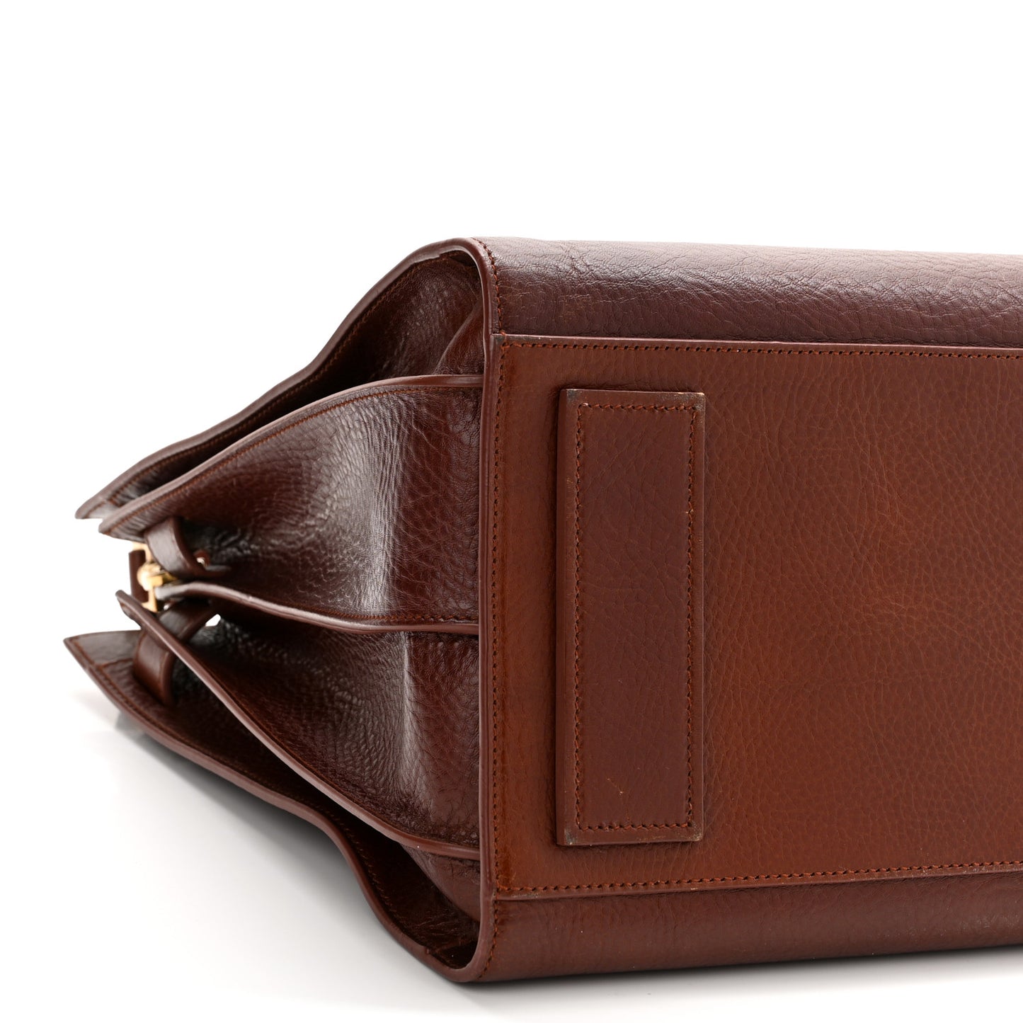 Grained Calfskin Medium Supple Sac De Jour Dark Brown