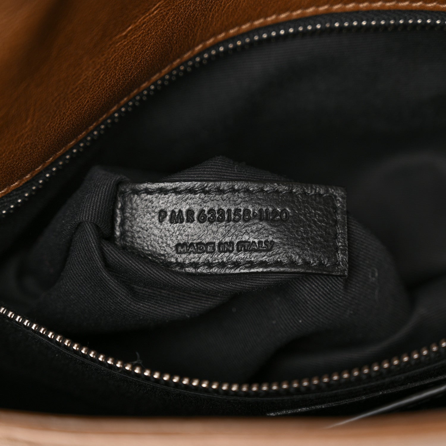 Saint Laurent Crinkled Calfskin Matelasse Monogram Medium Niki Chain Satchel Tan Brown 6 of 11