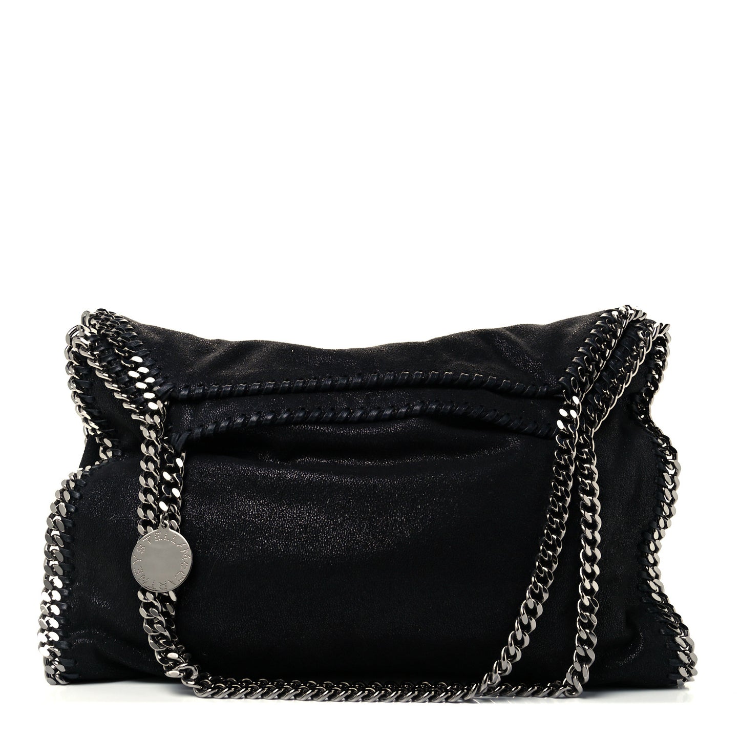 Shaggy Deer Falabella Fold Over Tote Black